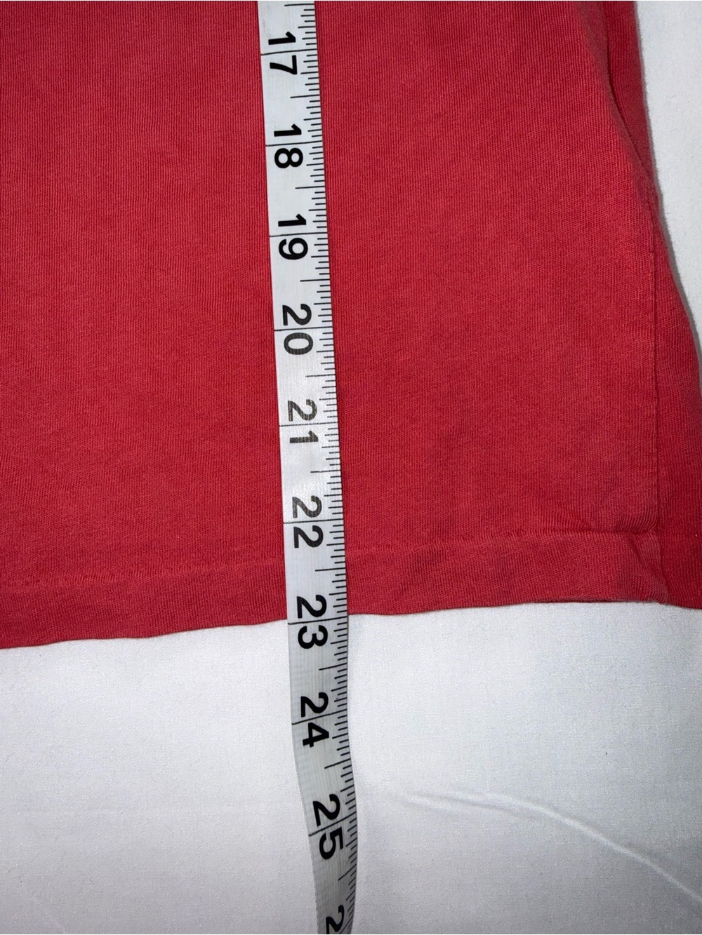 Polo Ralph Lauren Women’s M Red V Neck T Shirt Blue Pony Logo Classic - Picture 2 of 5
